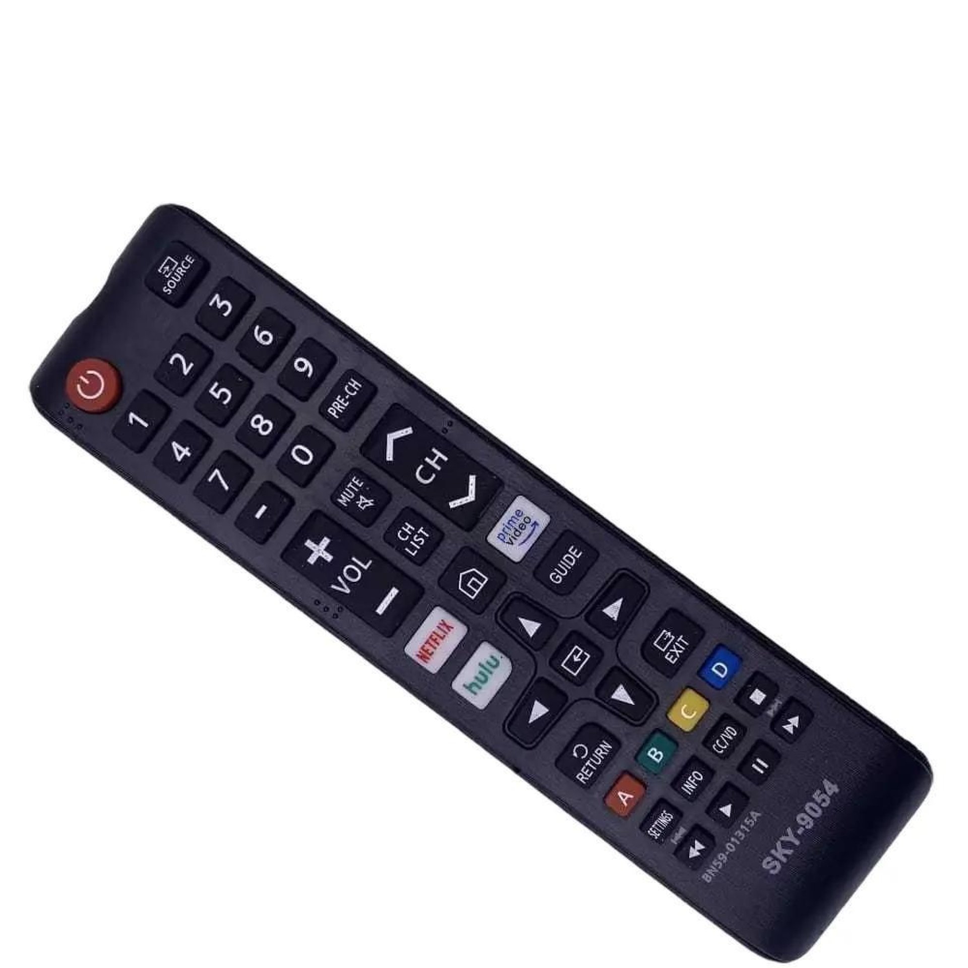 Samsung Controle Remoto TV Rokuten Netflix Amazon Prime Video Smart LED 9094 SKY-9054 para Televisão
