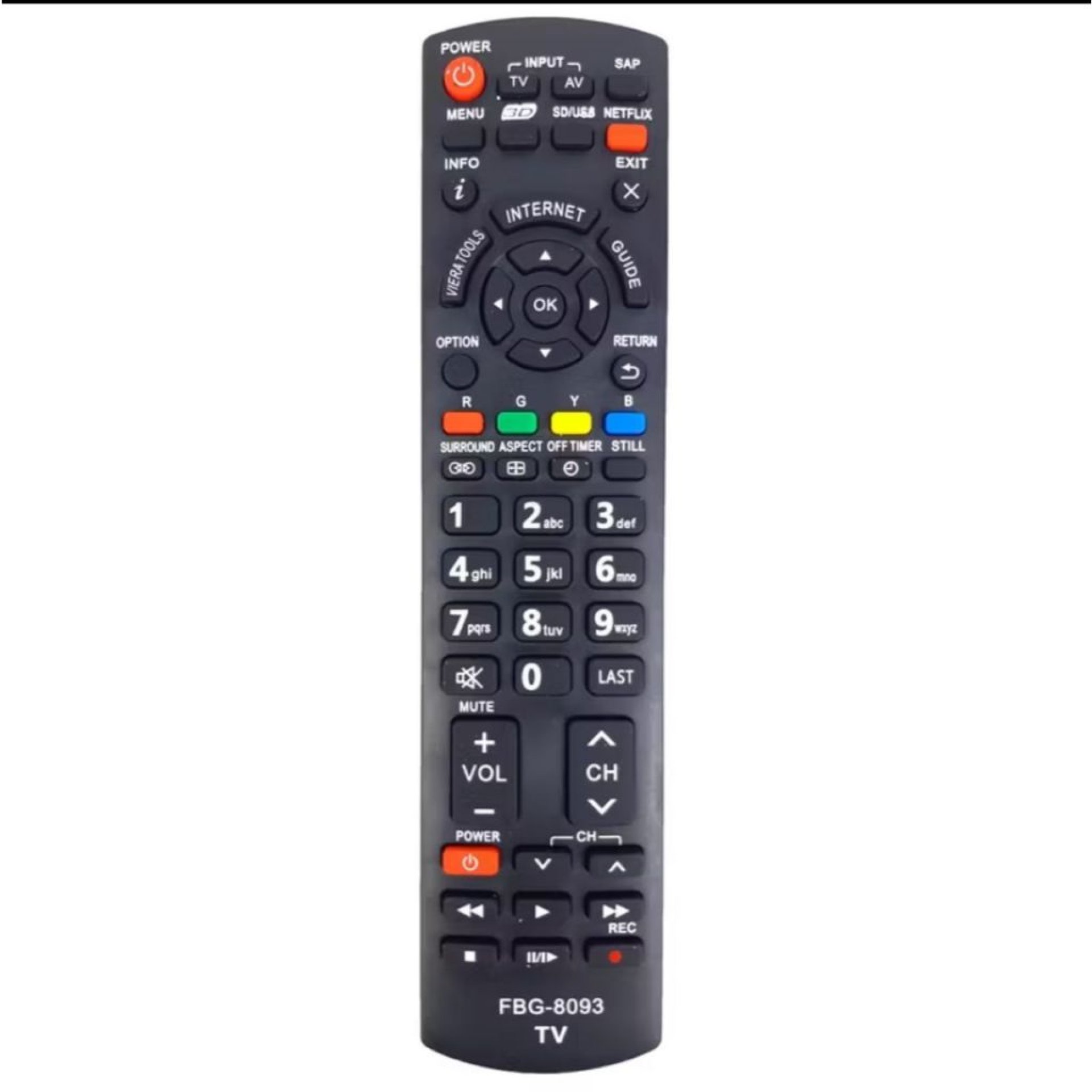 Controle Remoto para TV LCD / LED Panasonic Com Netflix SKY-8093