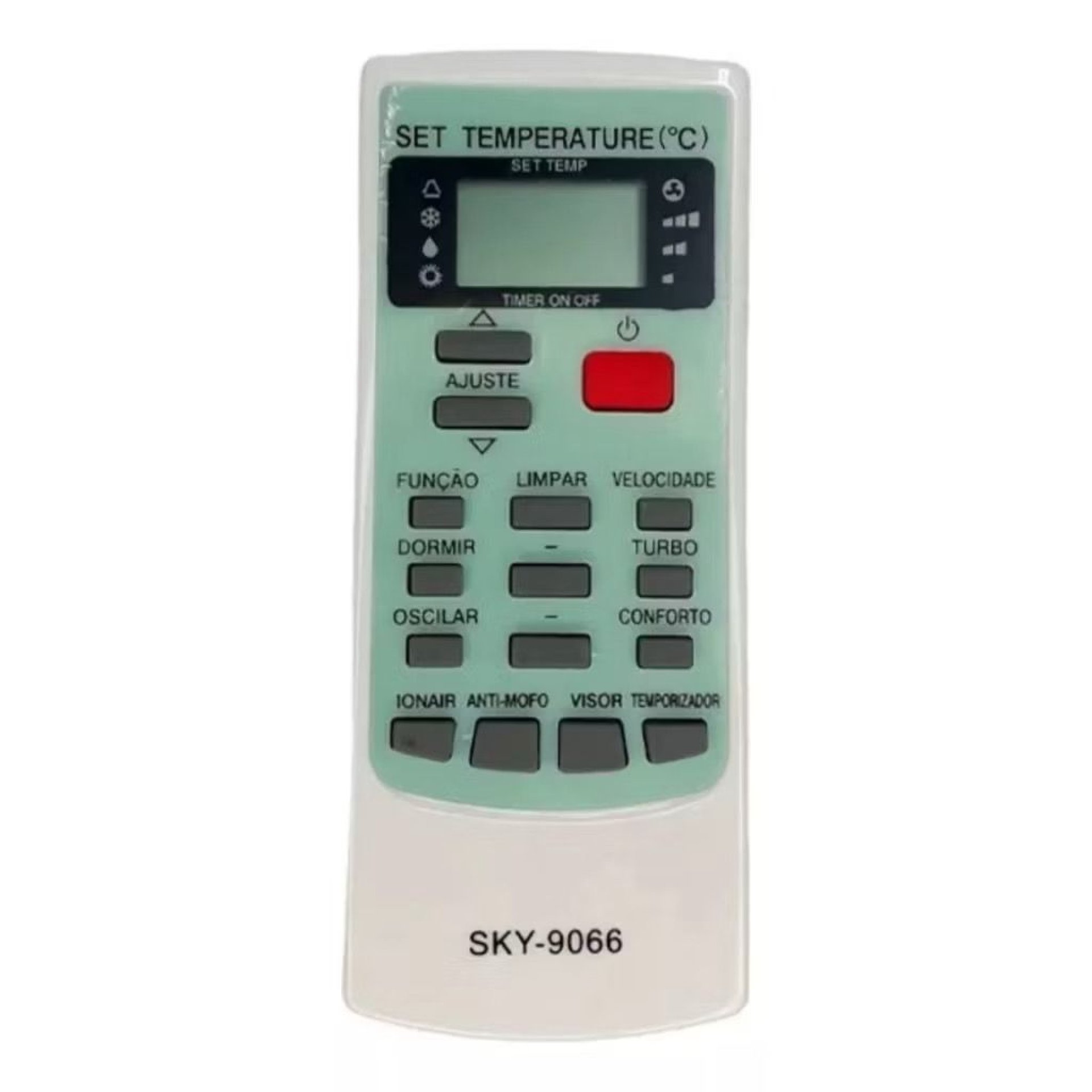 Controle Remoto Para Ar Condicionado Elgin Mitsuo Eco FBG 9066 CO 1361 LE 7420 CRS 7420 SKY 9066