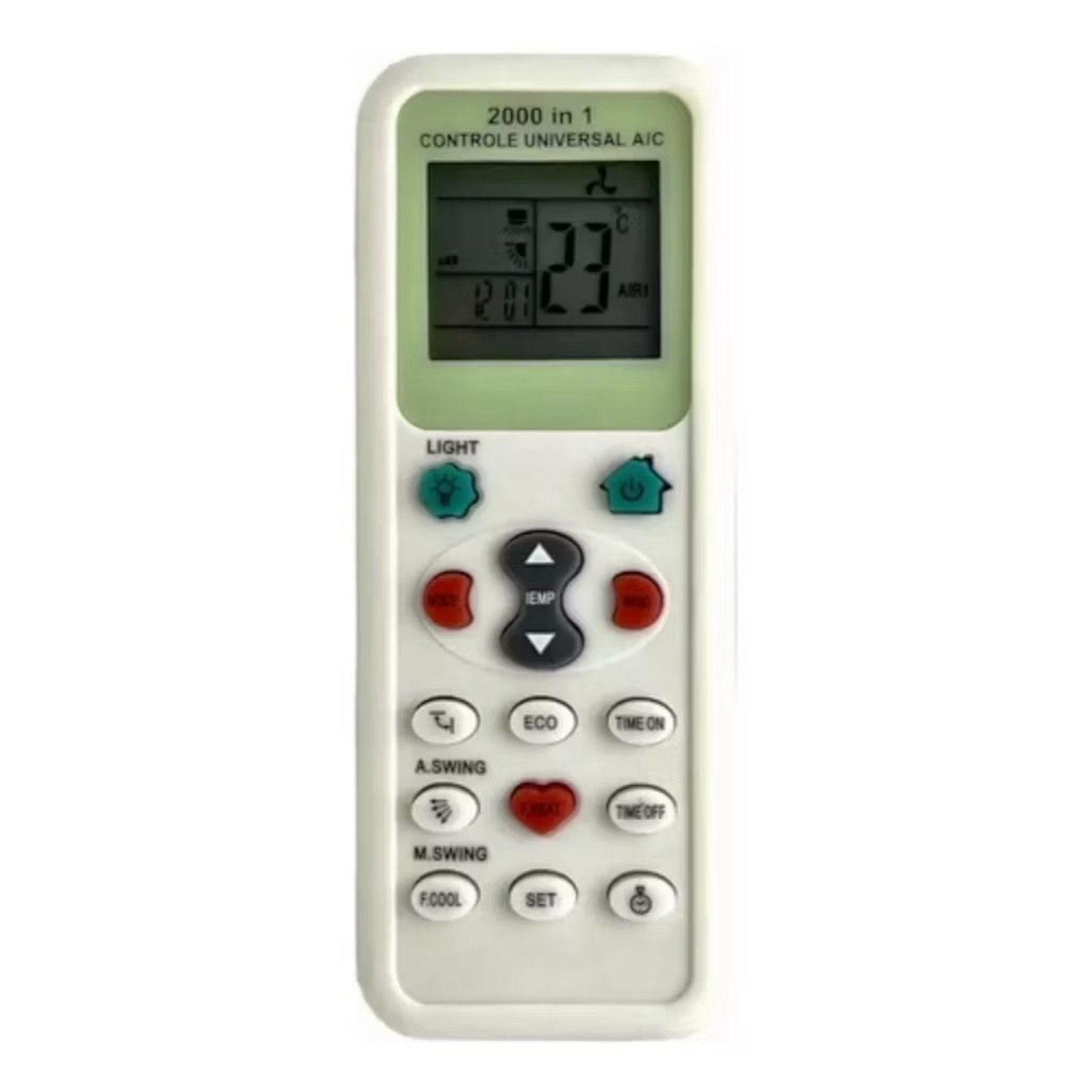 Controle Ar Condicionado Universal Diversos Modelo 2000 Em 1 FBG 9023 SK