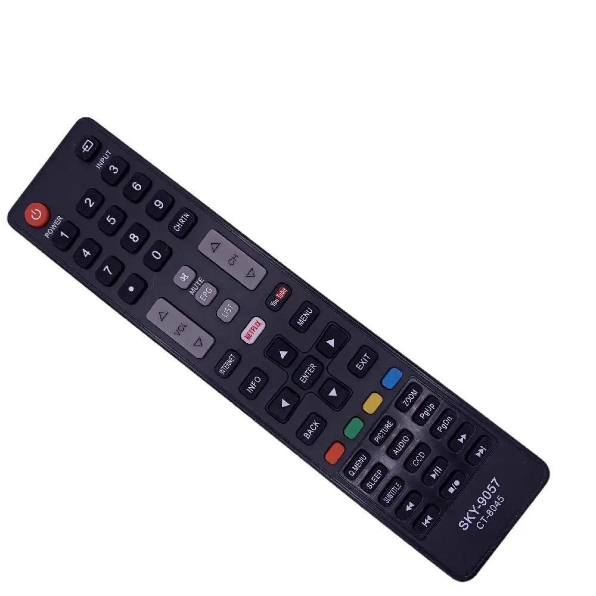 Controle Remoto Tv Semp  Android YouTube Netflix Ct-8045 9057