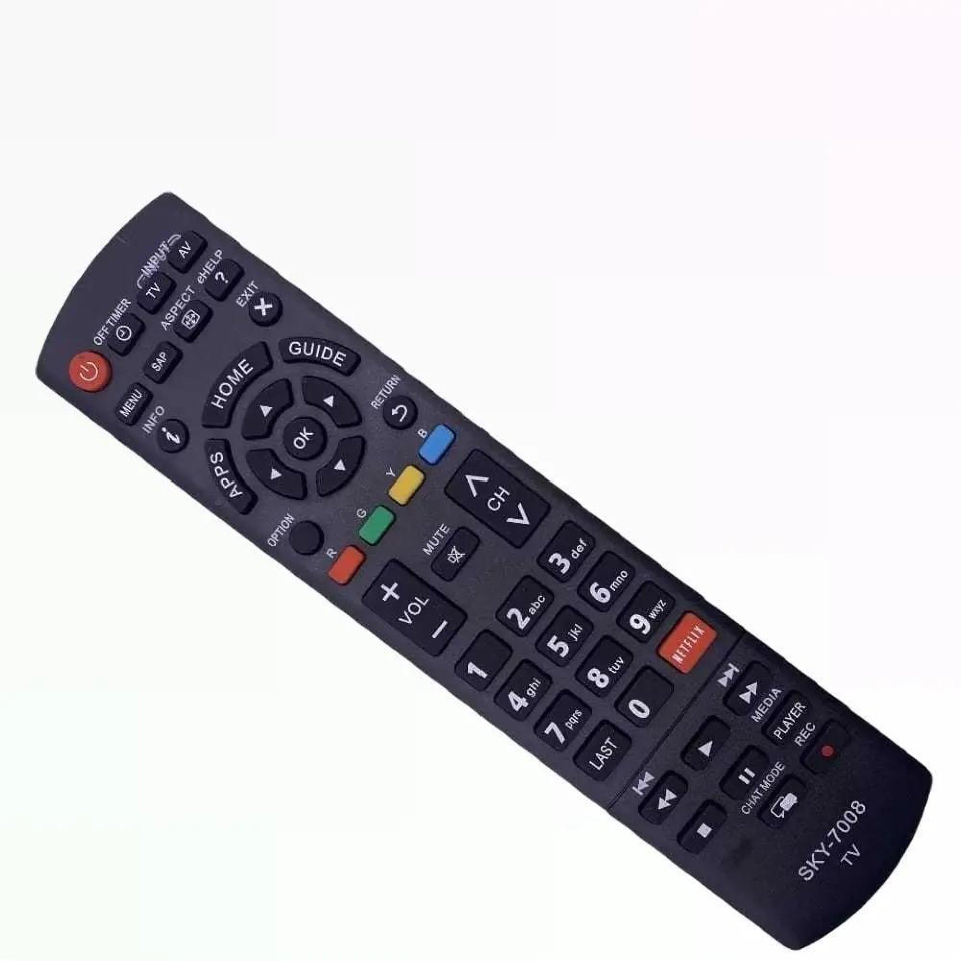 Kit com 10 Controle Remoto Tv Netflix Smart 7008