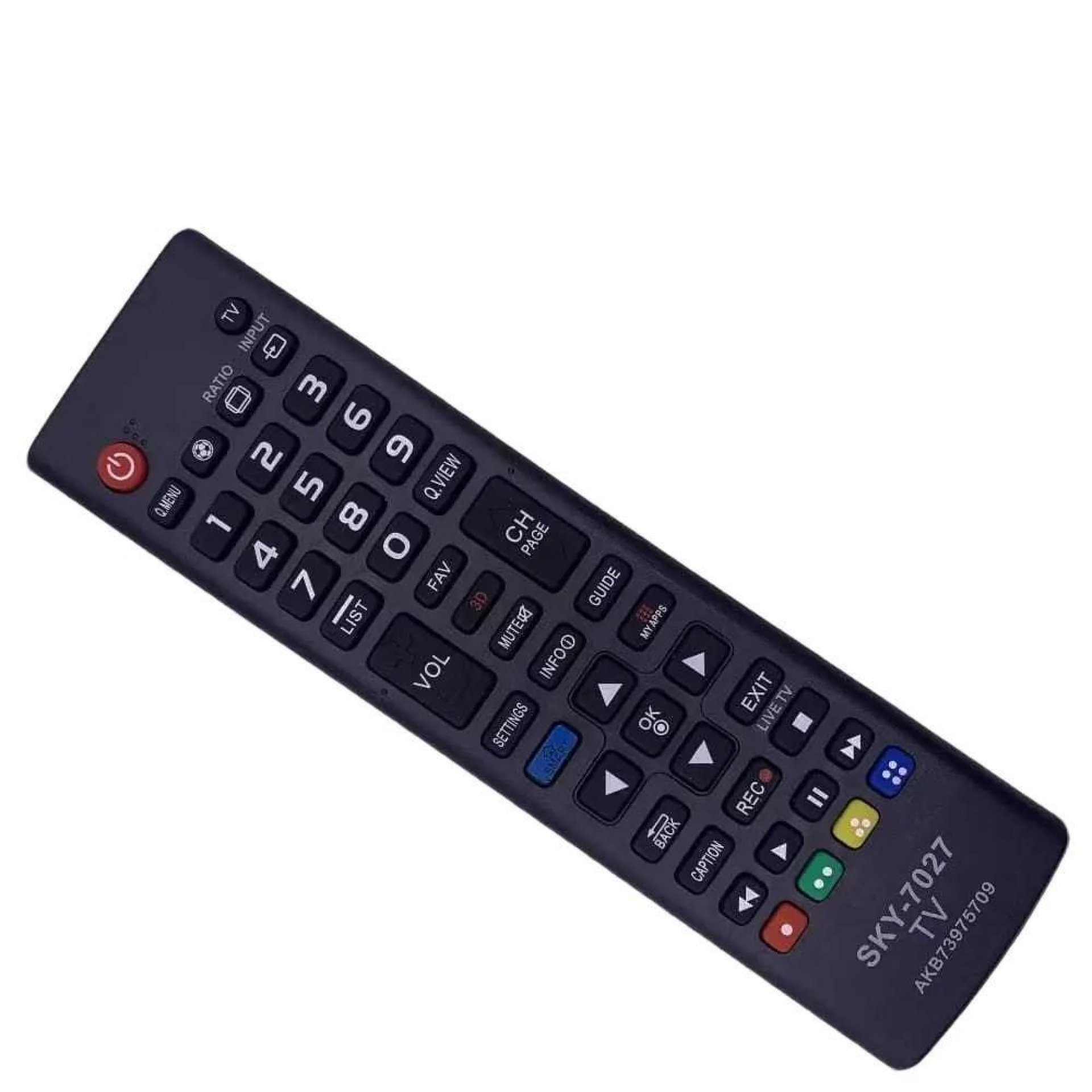 Kit com 10 Controle Remoto Tv  Smart Led 3D Futebol 7027