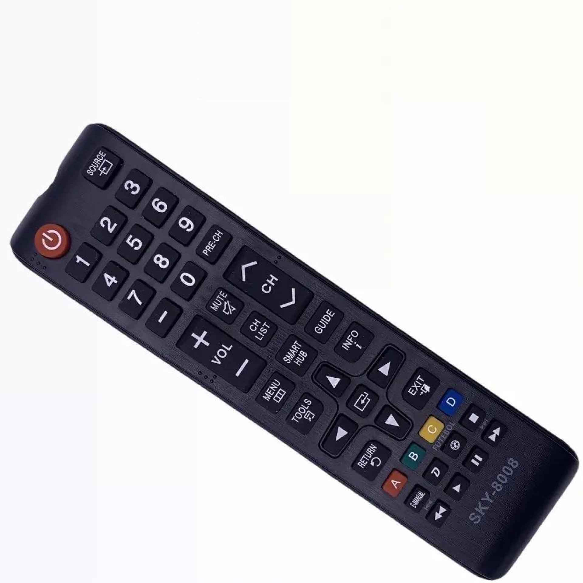 Controle Remoto Tv Samsung Smart Hub Futebol Led 8008