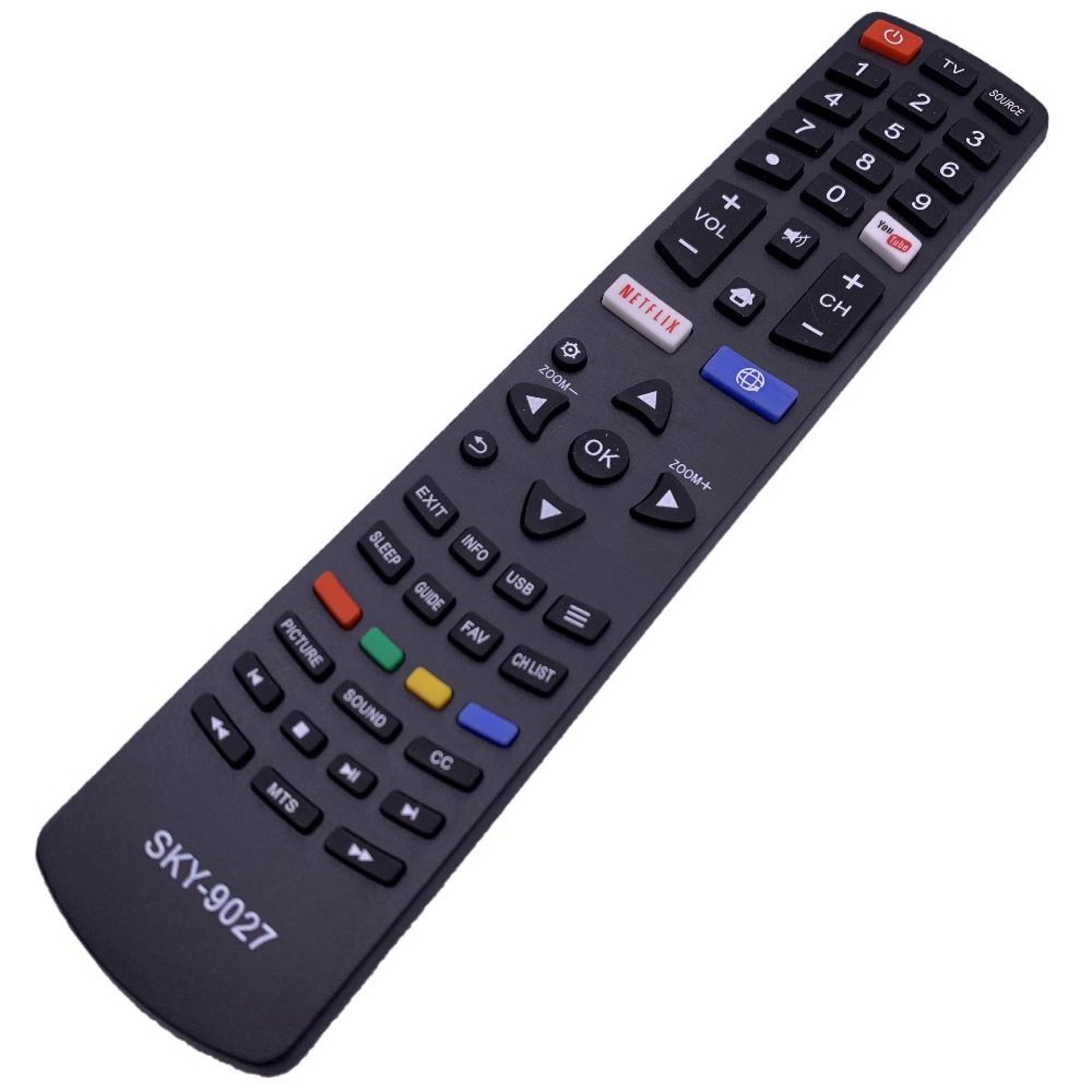 Philco Controle Remoto TV LED Smart Modelo 9027 Com Botões Especiais para Conectividade Netflix YouT