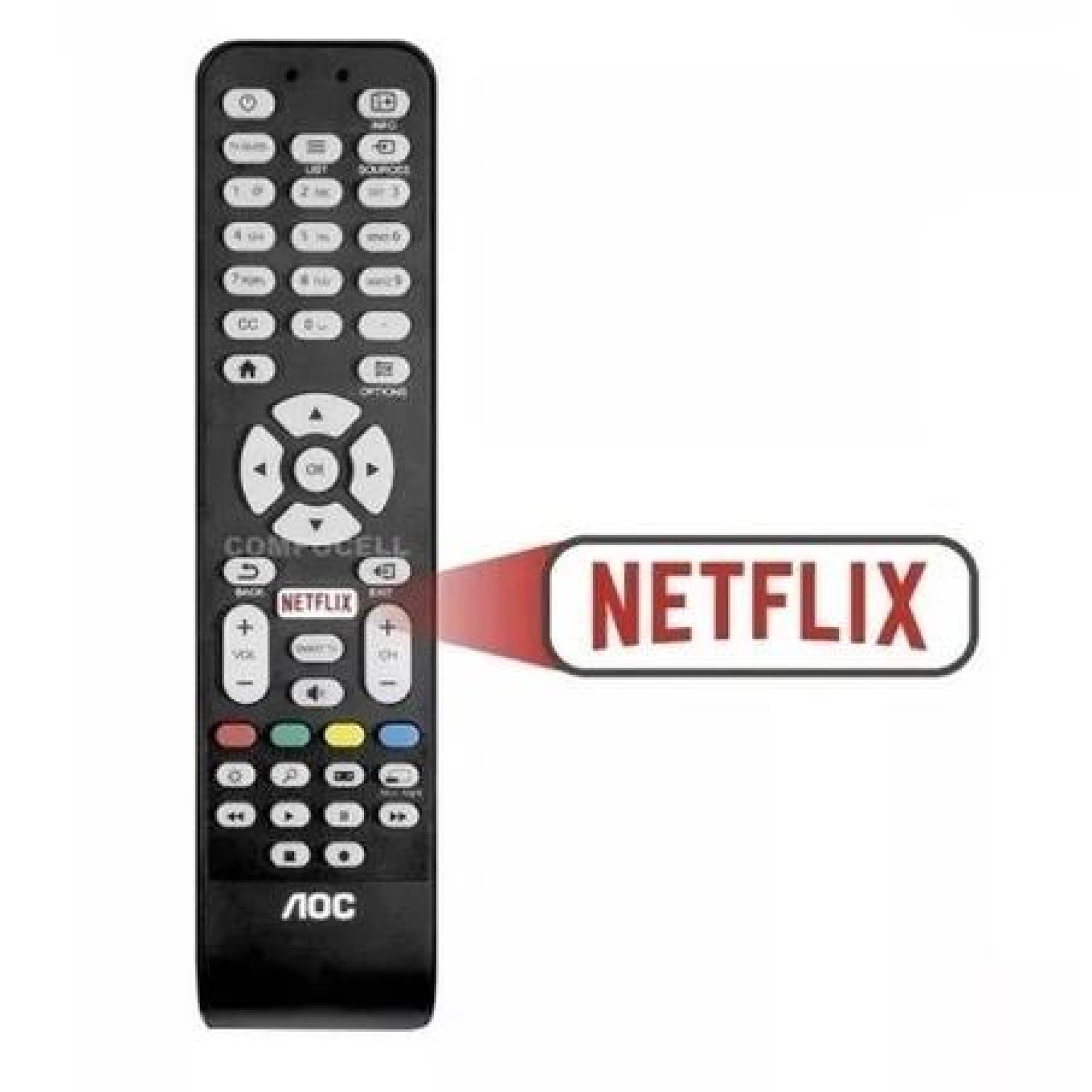 Kit com 10 Controle Remoto Tv Aoc Lcd/led 7099