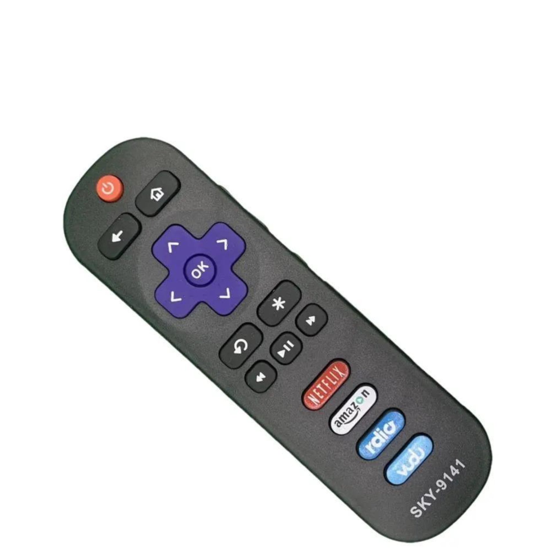 TCL Controle Remoto para TV TCL Roku Smart Netflix Amazon Rdio Vudu Modelo SKY-9141 Controle Univers