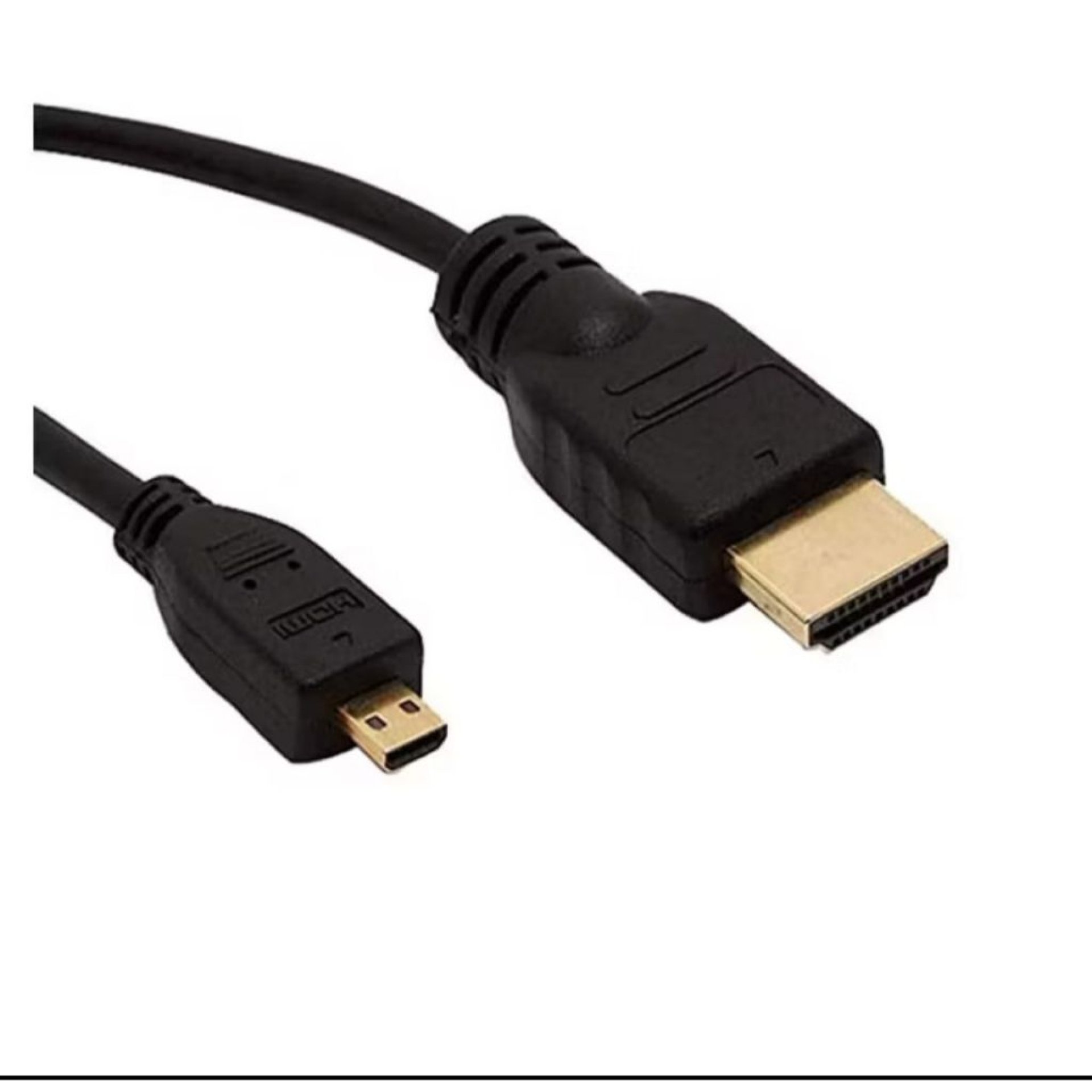 Cabo Micro Hdmi para Hdmi Resolução 4k 60Hz 2 metros Transmissão de Alta Velocidade Cabo de Vídeo Id