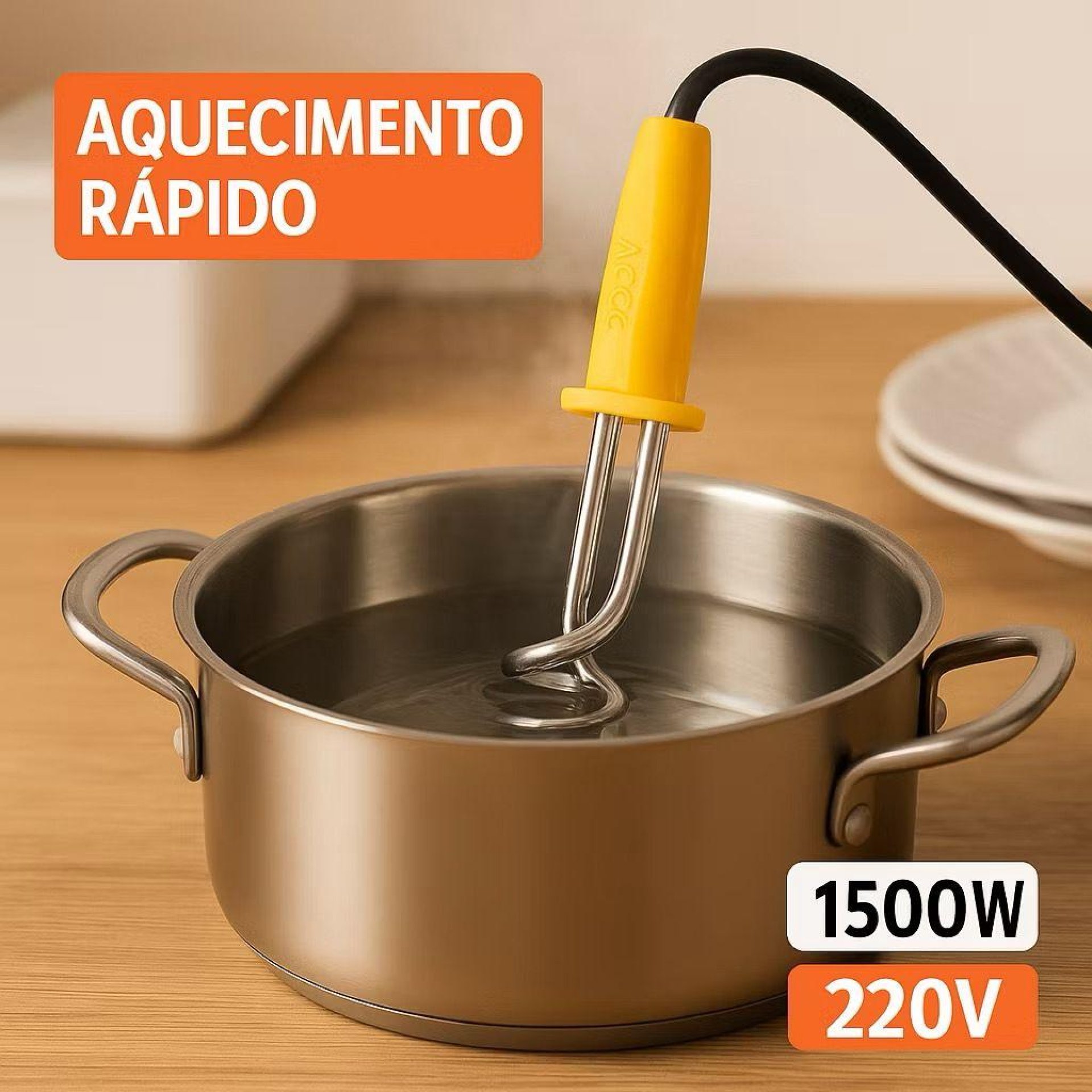 EBULIDOR / AQUECEDOR DE AGUA CABO PLASTICO 500W 127V PRO