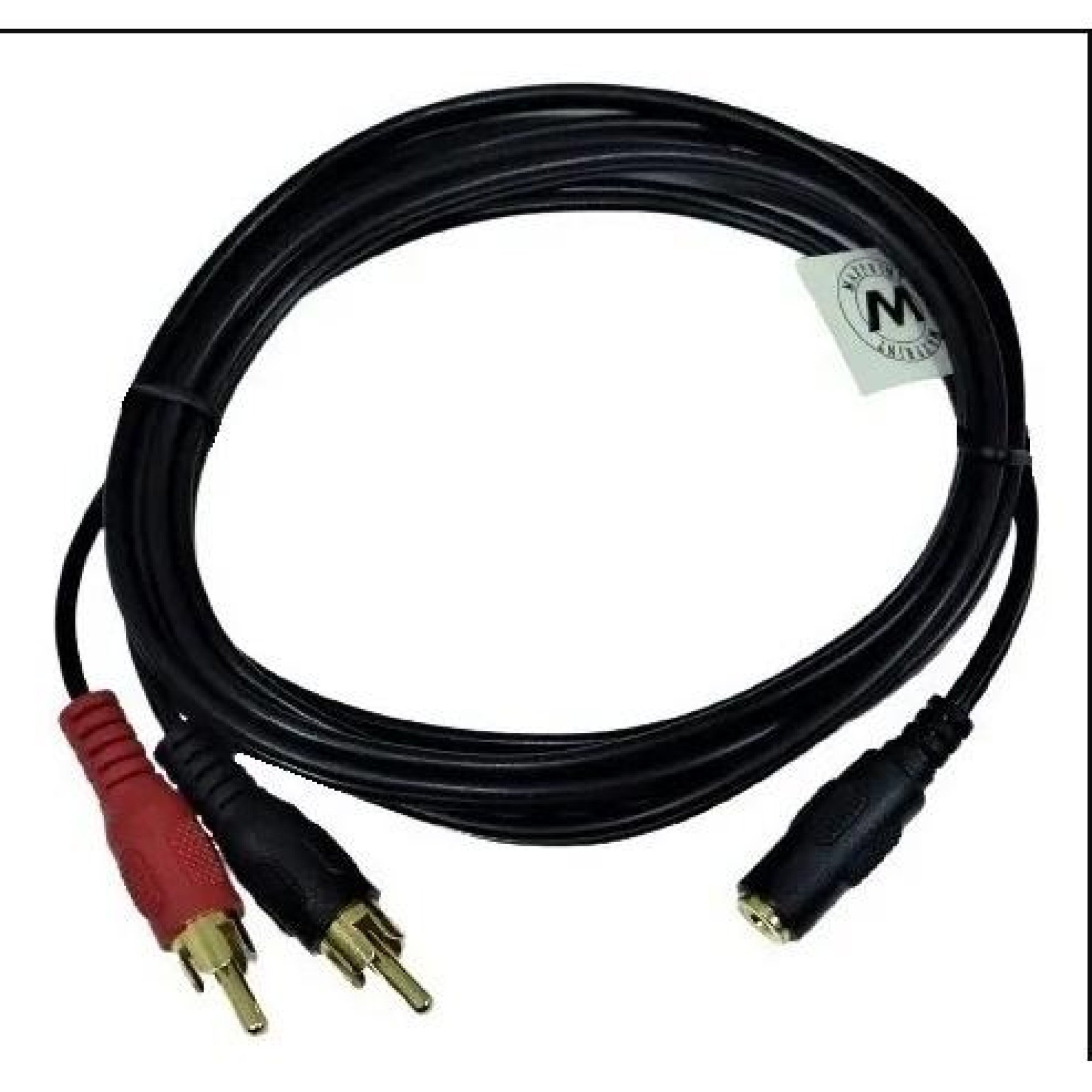 Cabo De Áudio P2 3.5mm Fêmea X 2 Rca Macho Maxprint 1.8metro (3)