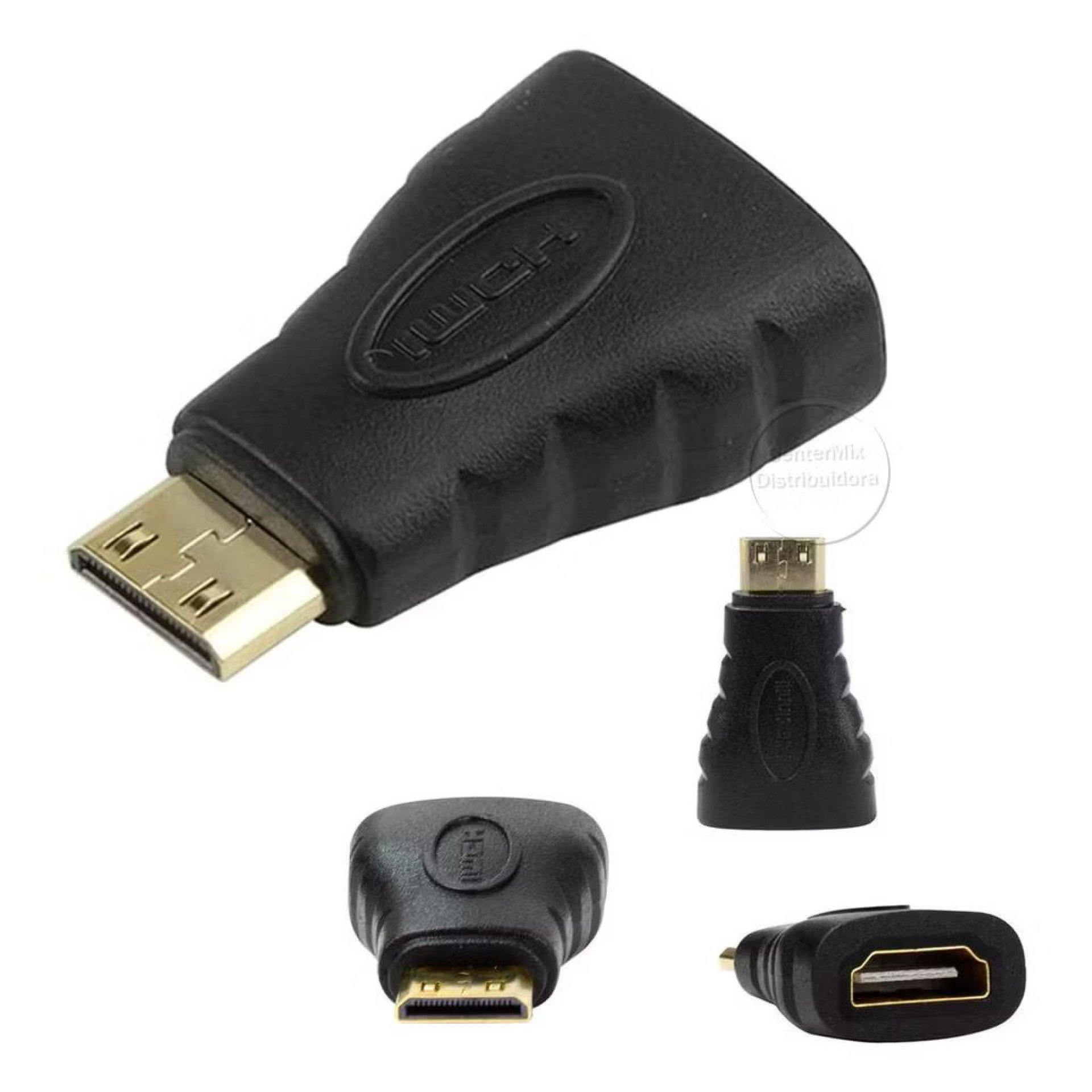 KIT 10 UNIDADES ADAPTADOR HDMI X MICRO HDMI