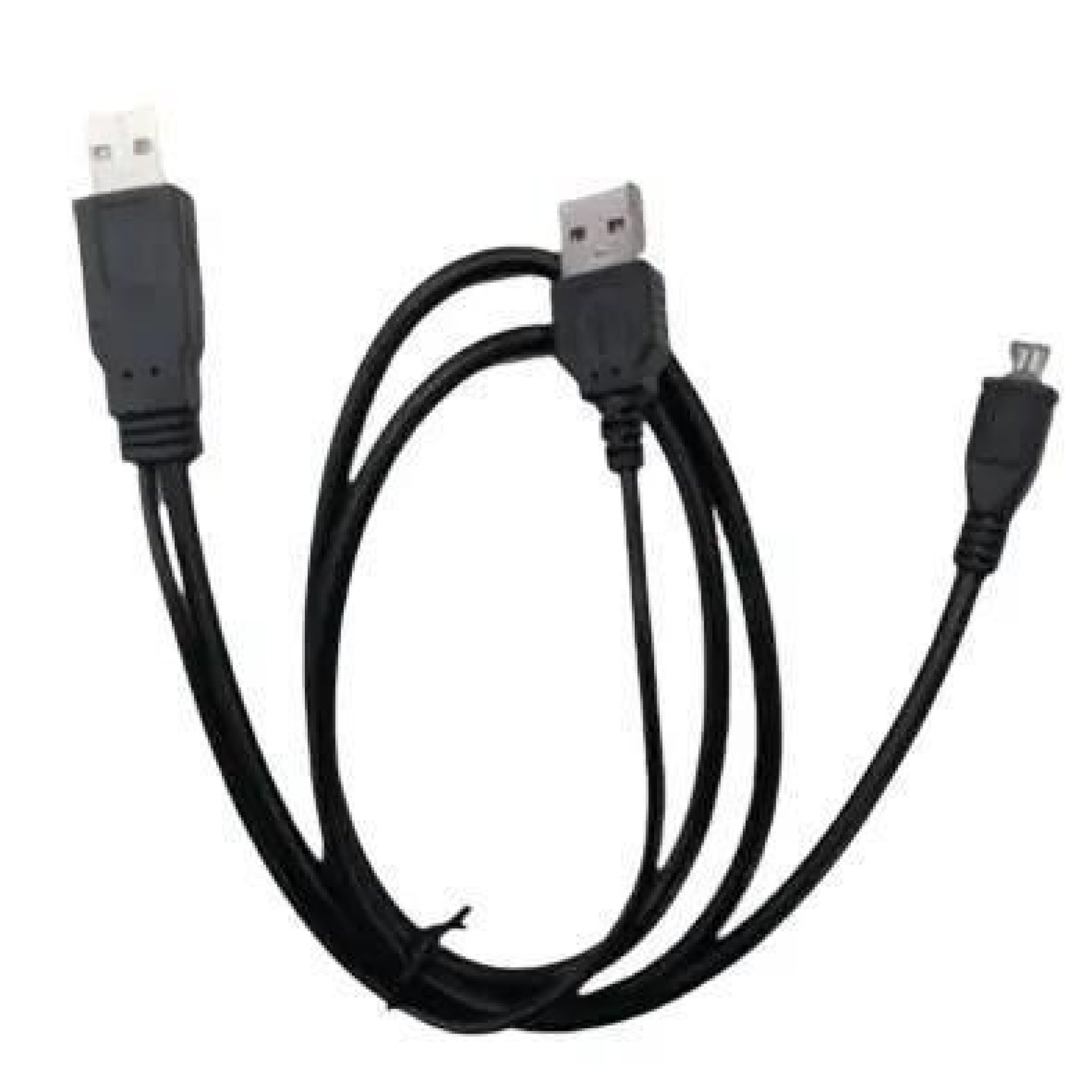 Cabo USB com Ponta Dupla USB 2.0 e V8 80cm Versátil e Compatível para Dispositivos de Conexão Flexív