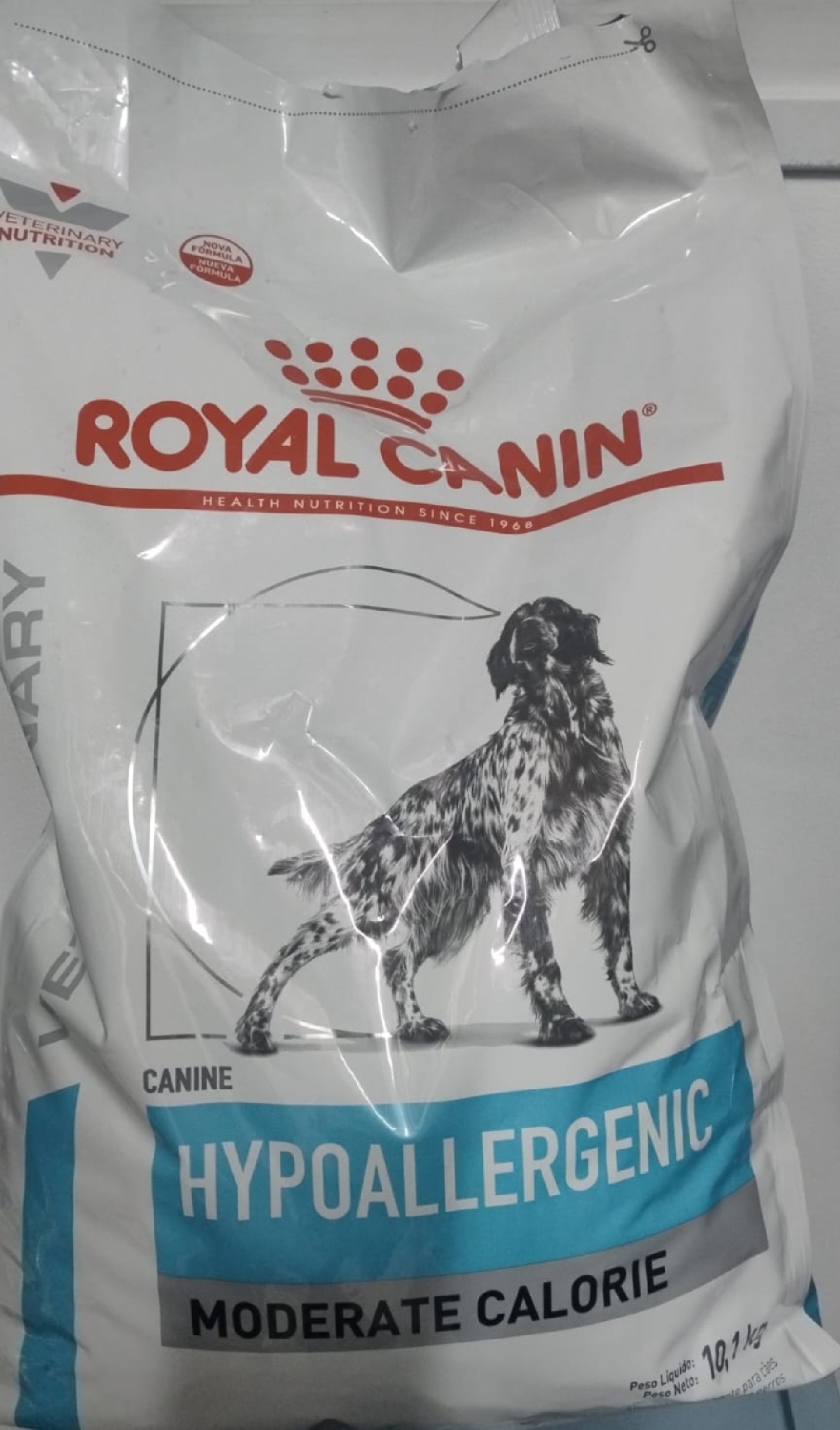 Ração ROYAL CANIN 10,1 K- HYPOALLERGENIC- MODERATE CALORIE